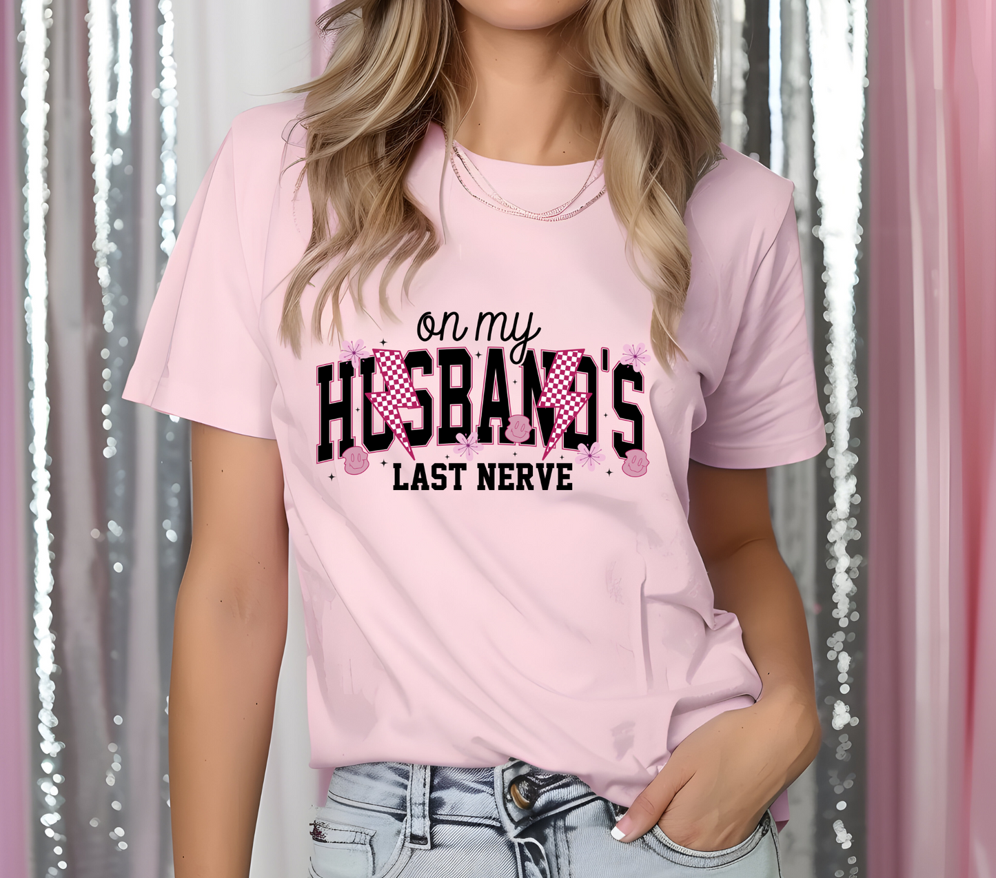 On My Husband's Last Nerve T-shirt