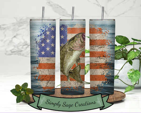 American Fisher 20 oz Tumbler