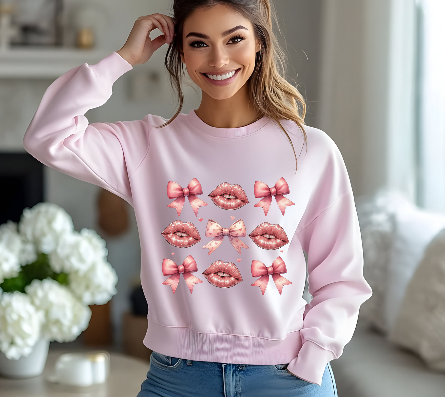 Lips & Bows Crewneck