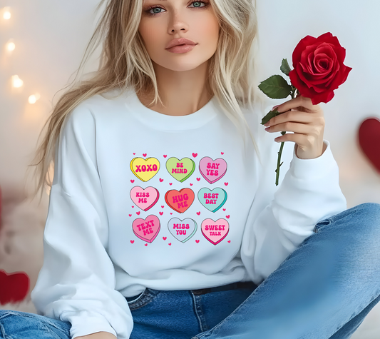 Convo Hearts Crewneck