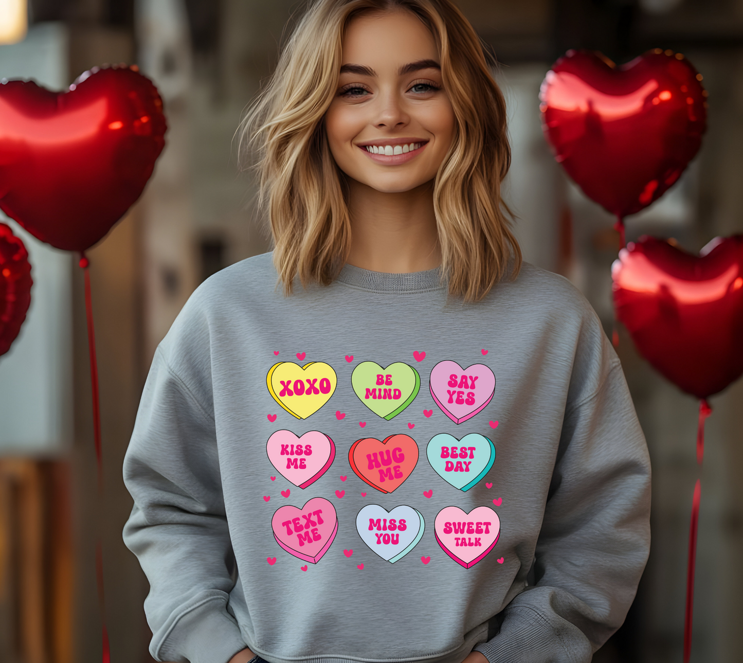 Convo Hearts Crewneck