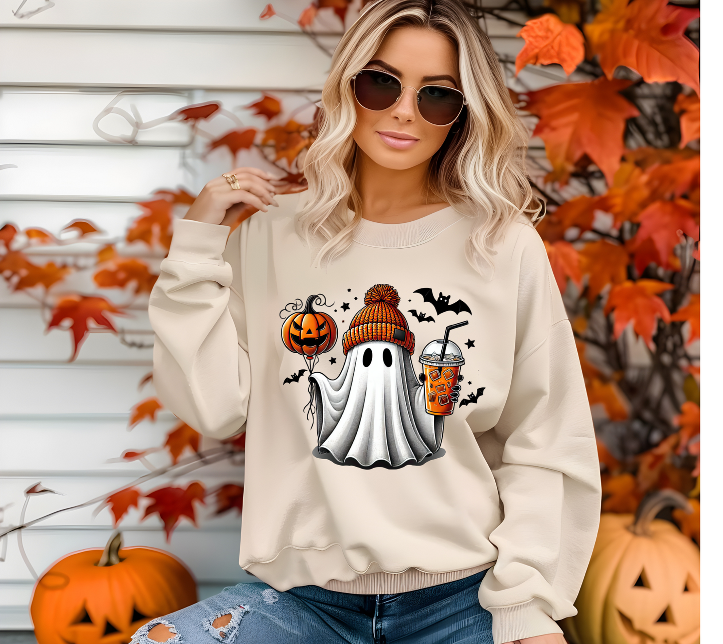 Ghost Coffee Sand Crewneck