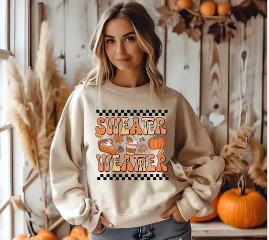 Sweater Weather Sand Crewneck