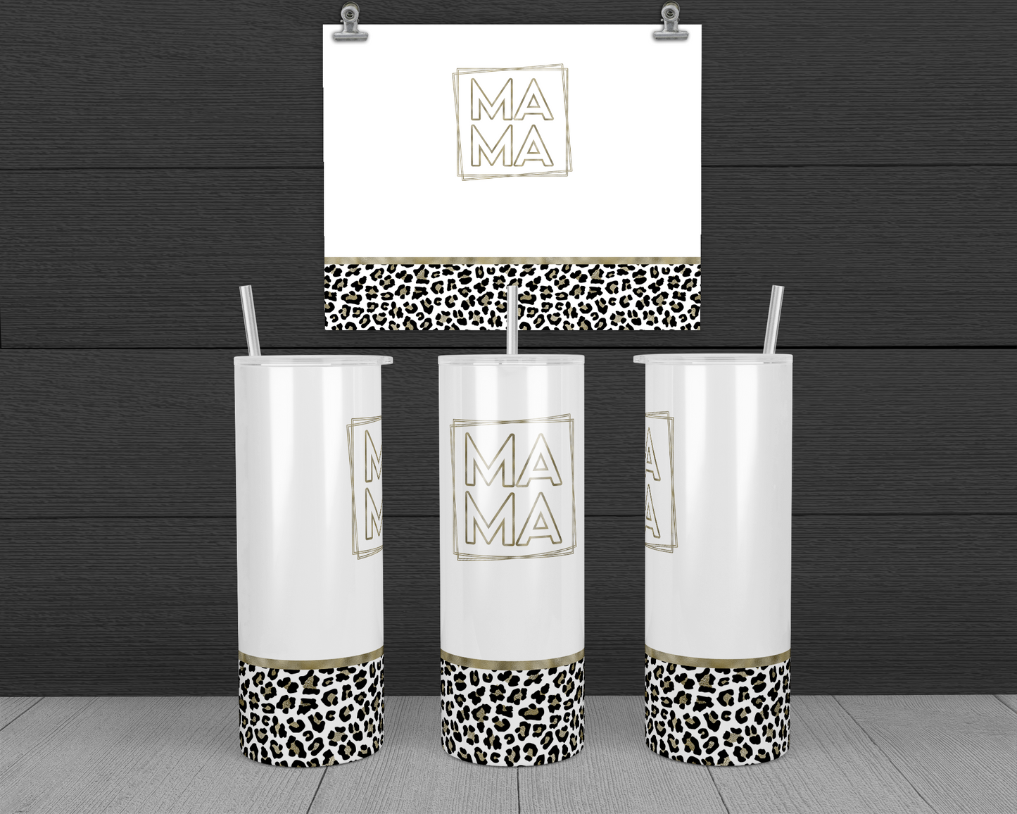 Leopard Mama 20 oz Tumbler