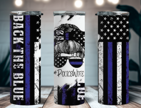 Police Wife Tumbler 20 oz Tumbler