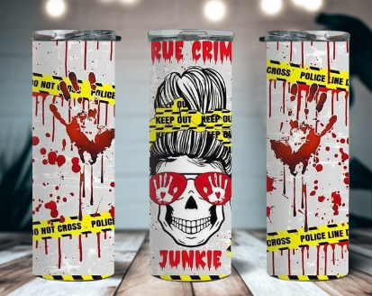 Crime Girl Junkie 20 oz Tumbler